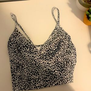 Cropped dalmatian print tank top from SHEIN
